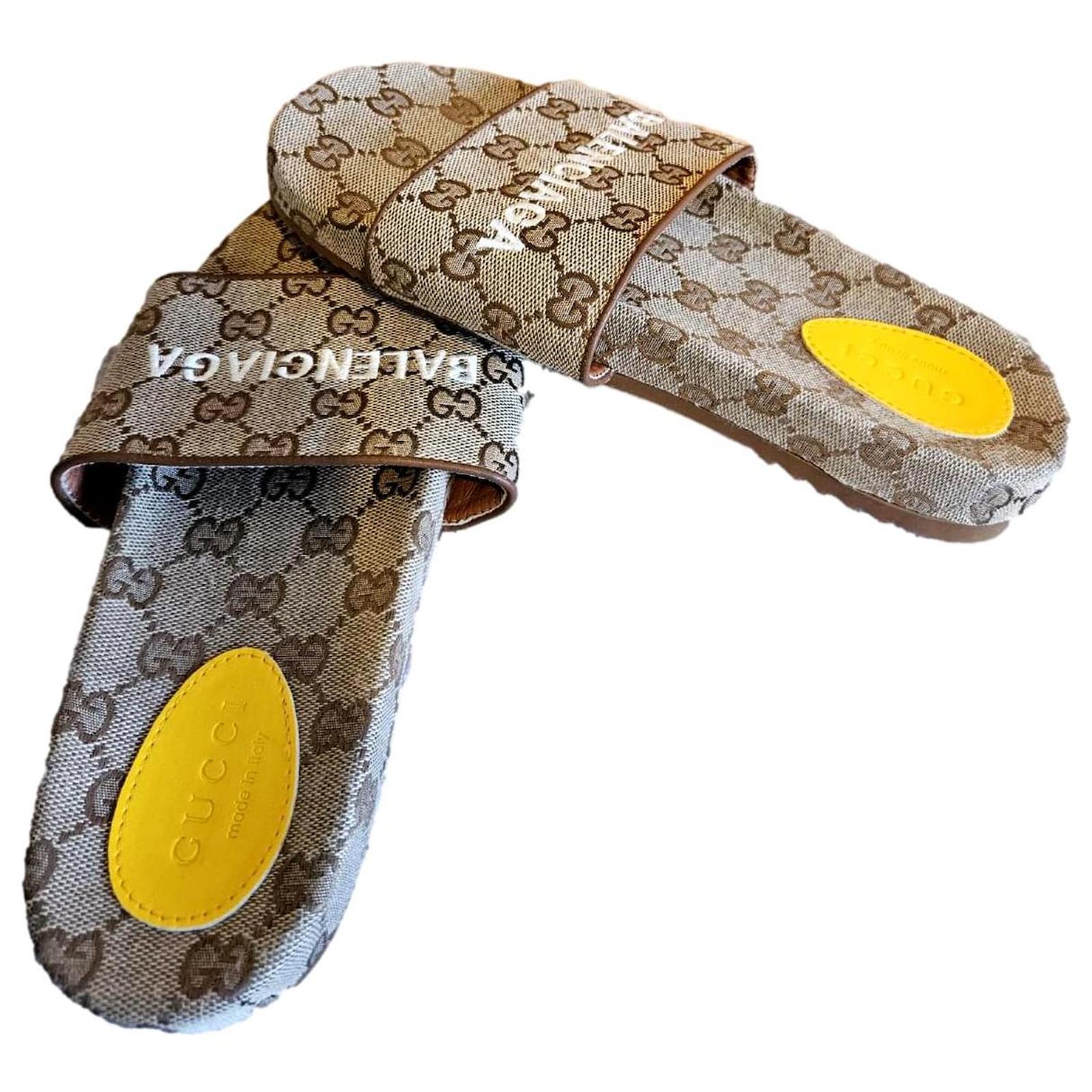 Gucci x Balenciaga Sandals Beige  ref.2216694