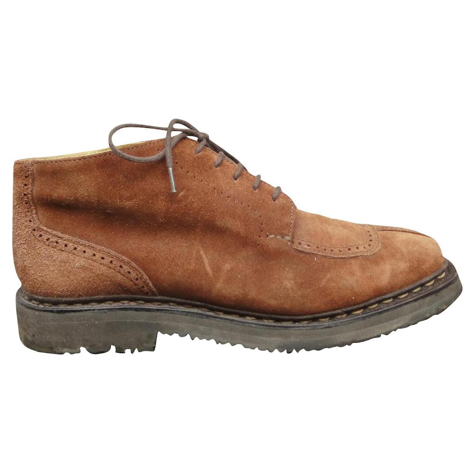 Heschung p ankle boots 37 Brown Deerskin  ref.793583