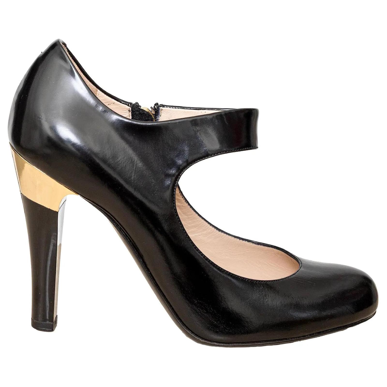 Emporio Armani Mary Jane Heels - '10s Black Leather  ref.2208238