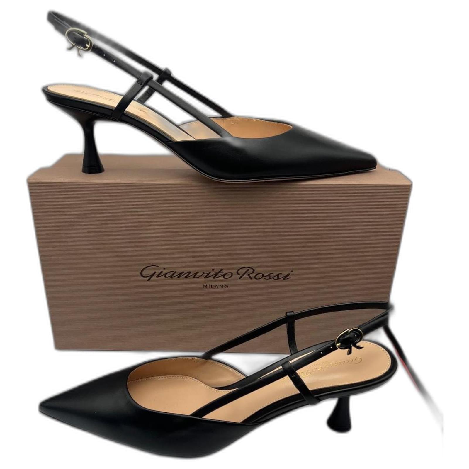 Gianvito Rossi Heels Black Leather  ref.2204968