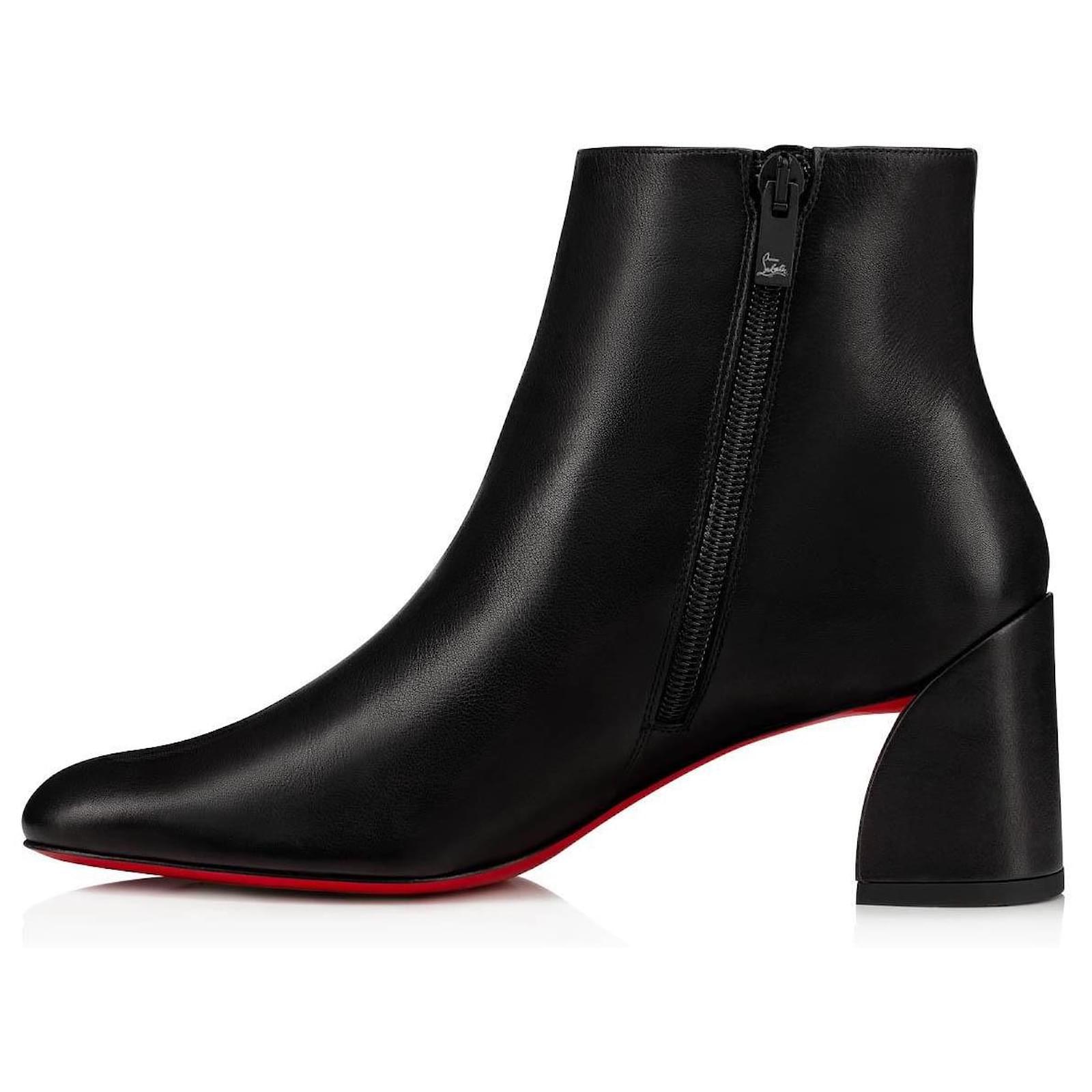 Christian Louboutin Turela black ankle boot 36.5 Leather  ref.2205313