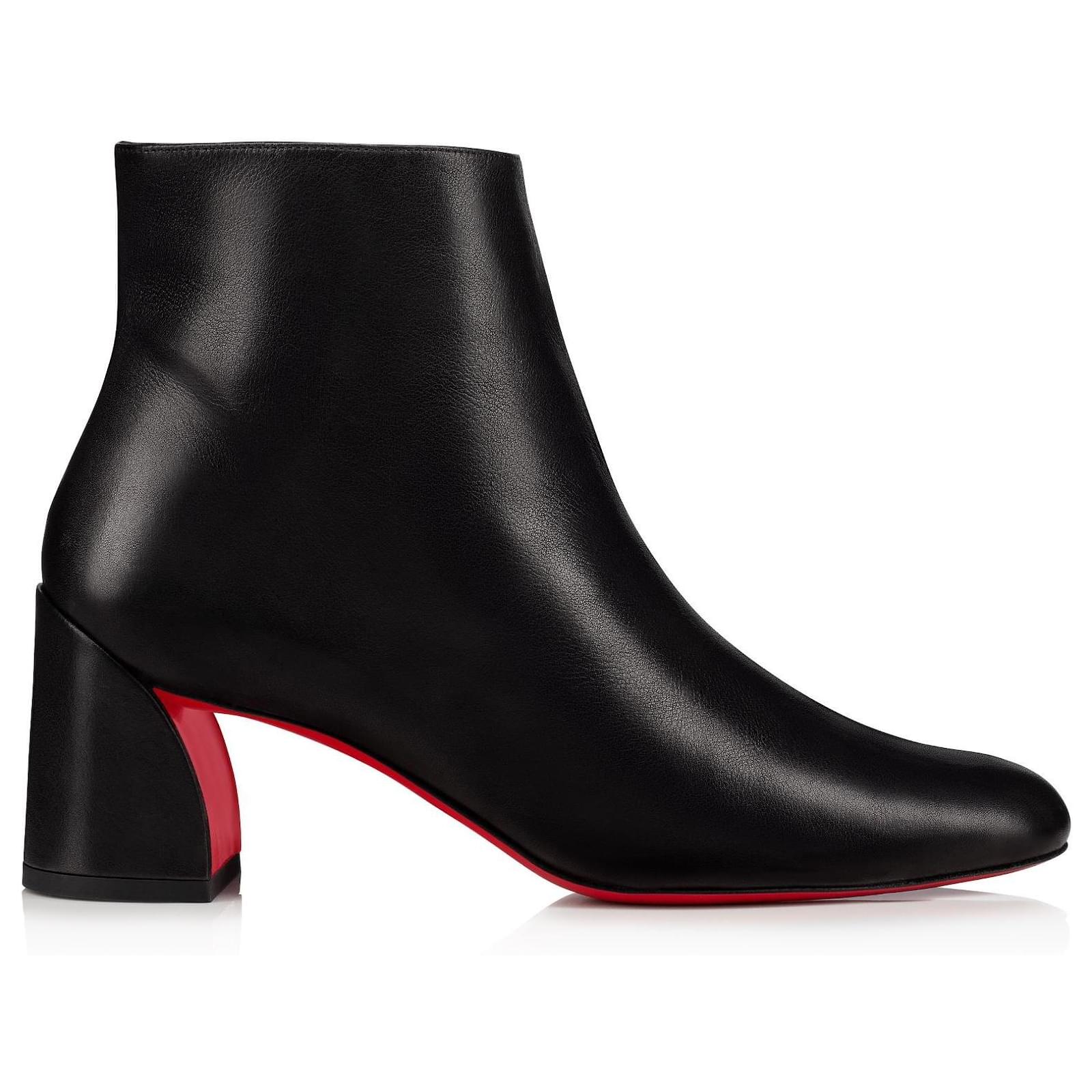 Christian Louboutin Turela black ankle boot 39 Leather  ref.2205315