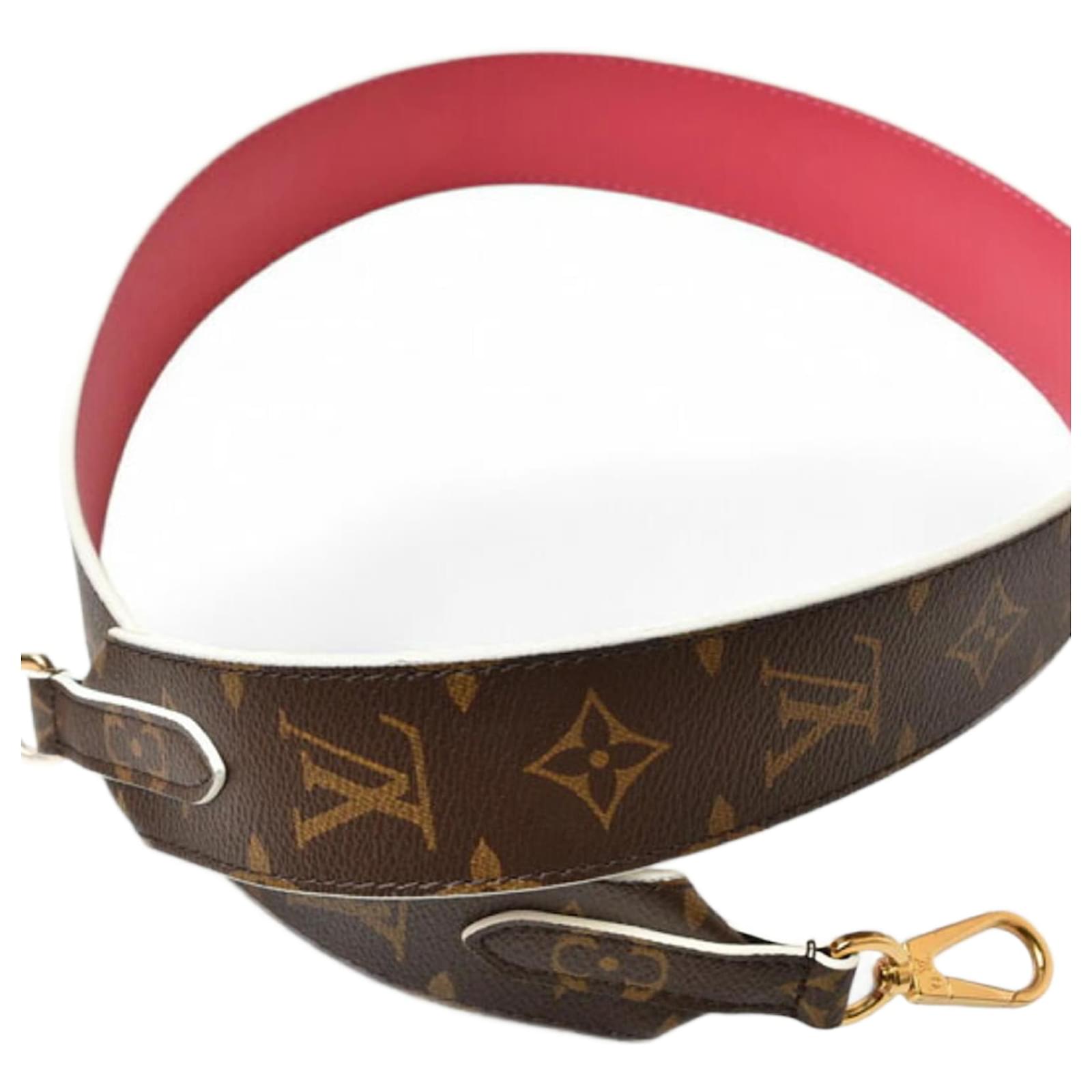 Louis Vuitton Monogram Shoulder Strap Pink Cloth  ref.2206471