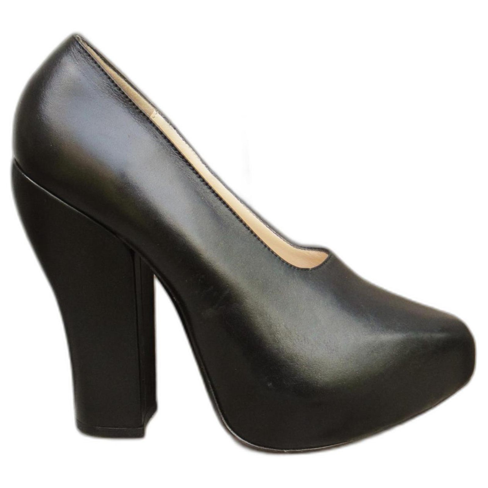 Carven p pumps 37 New condition Black Leather  ref.295670