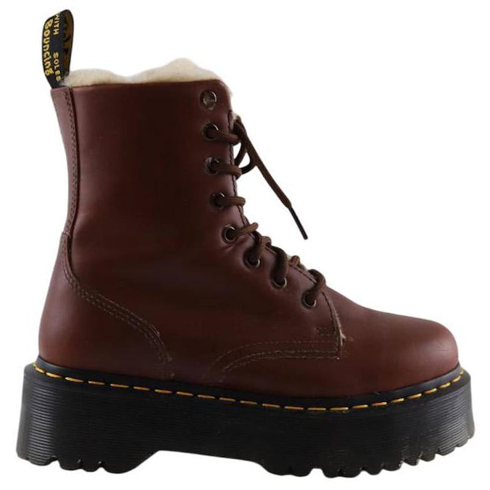 Dr. Martens Leather lace-up shoes Brown  ref.2196798