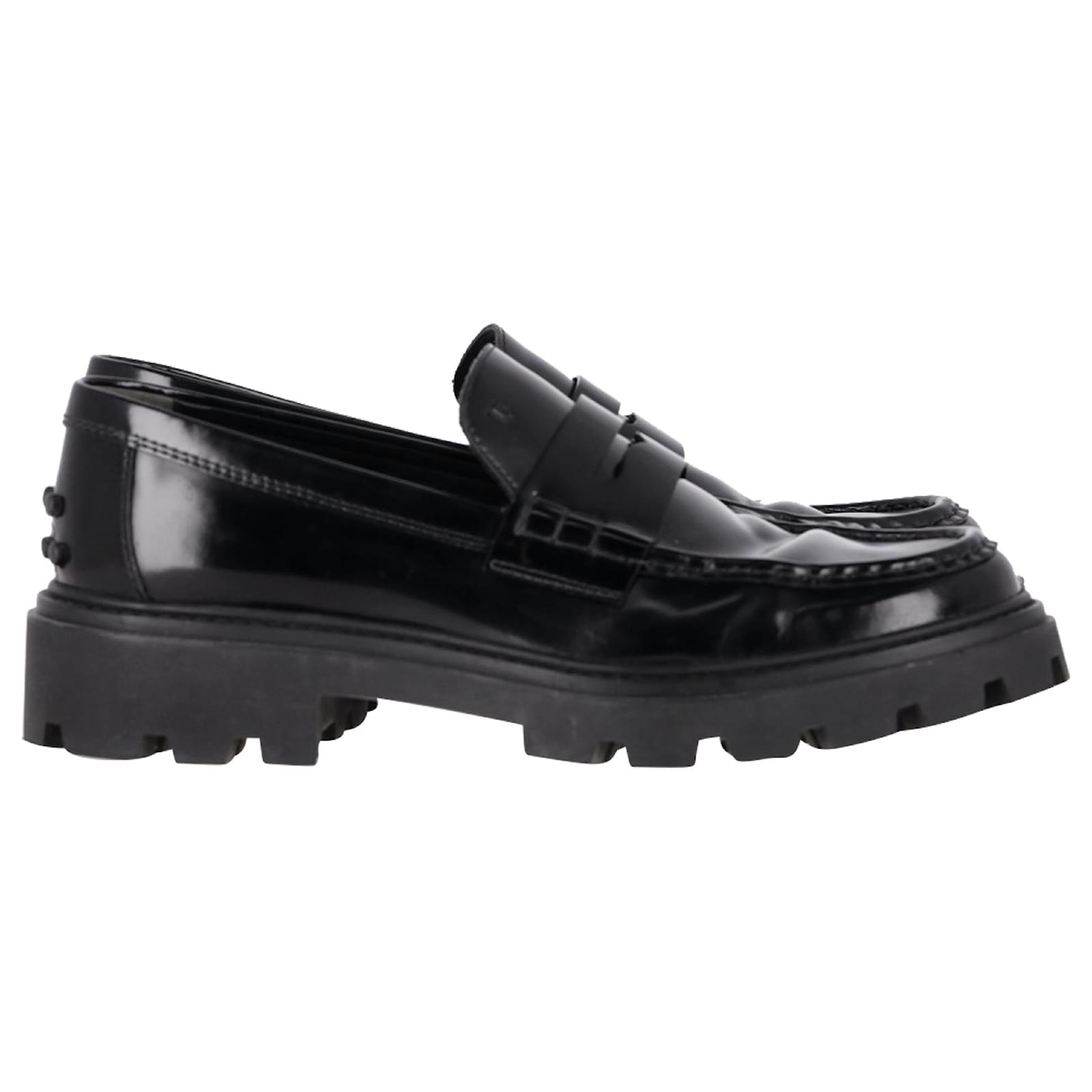  Tod's Chunky Penny Loafers in Black Leather  ref.2194874