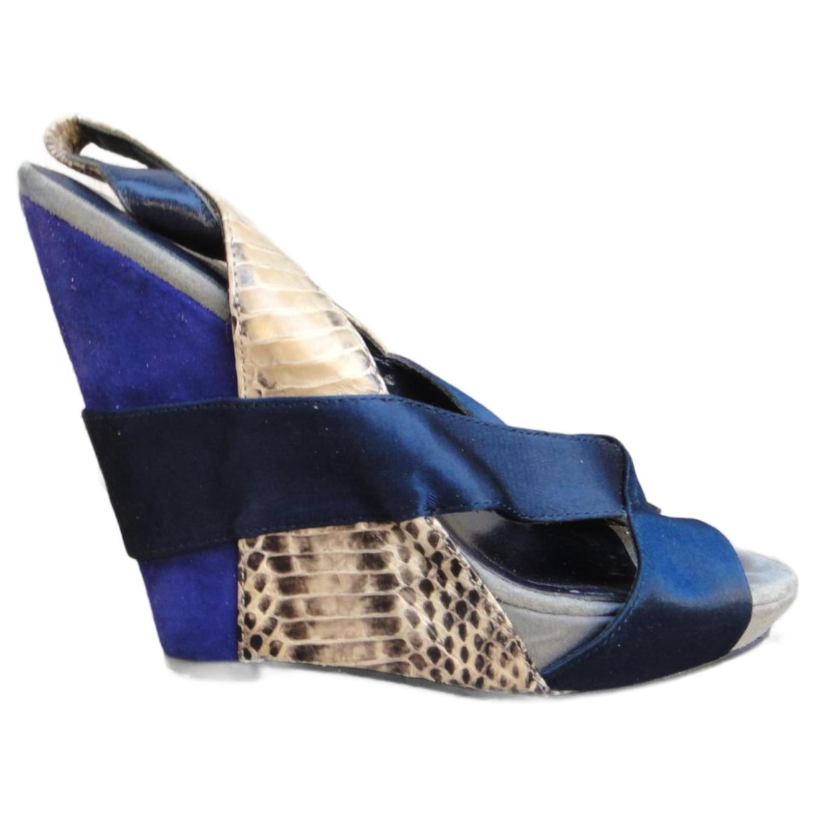 Ash Sandals Purple Leather Deerskin  ref.2191201
