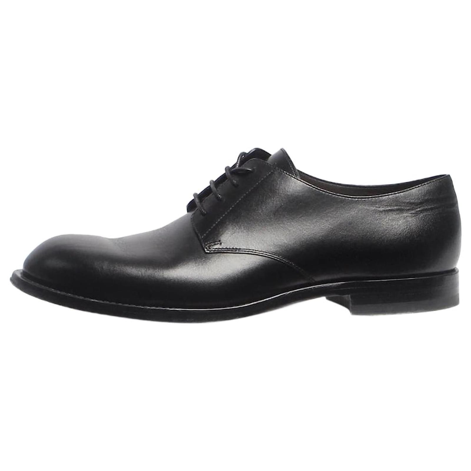 The row Black Novus leather Derby shoes - size EU 38  ref.2191462