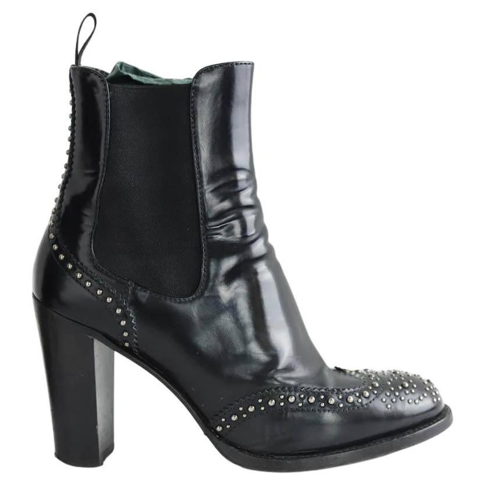 Church's Leather boots Black  ref.2189819