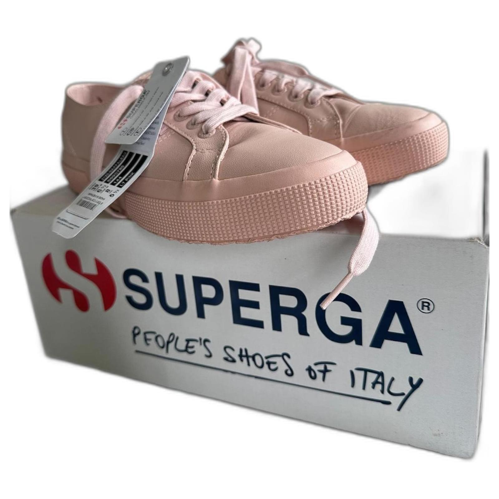 Superga Women's 2750 Nappaleau Leather Pink  ref.2187396