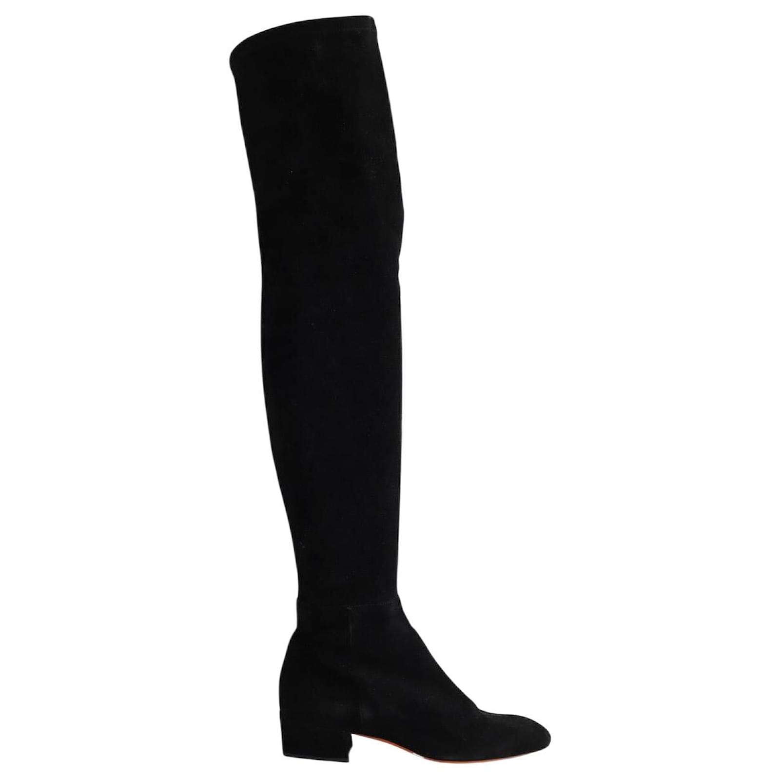Santoni Leather boots Black  ref.2181335