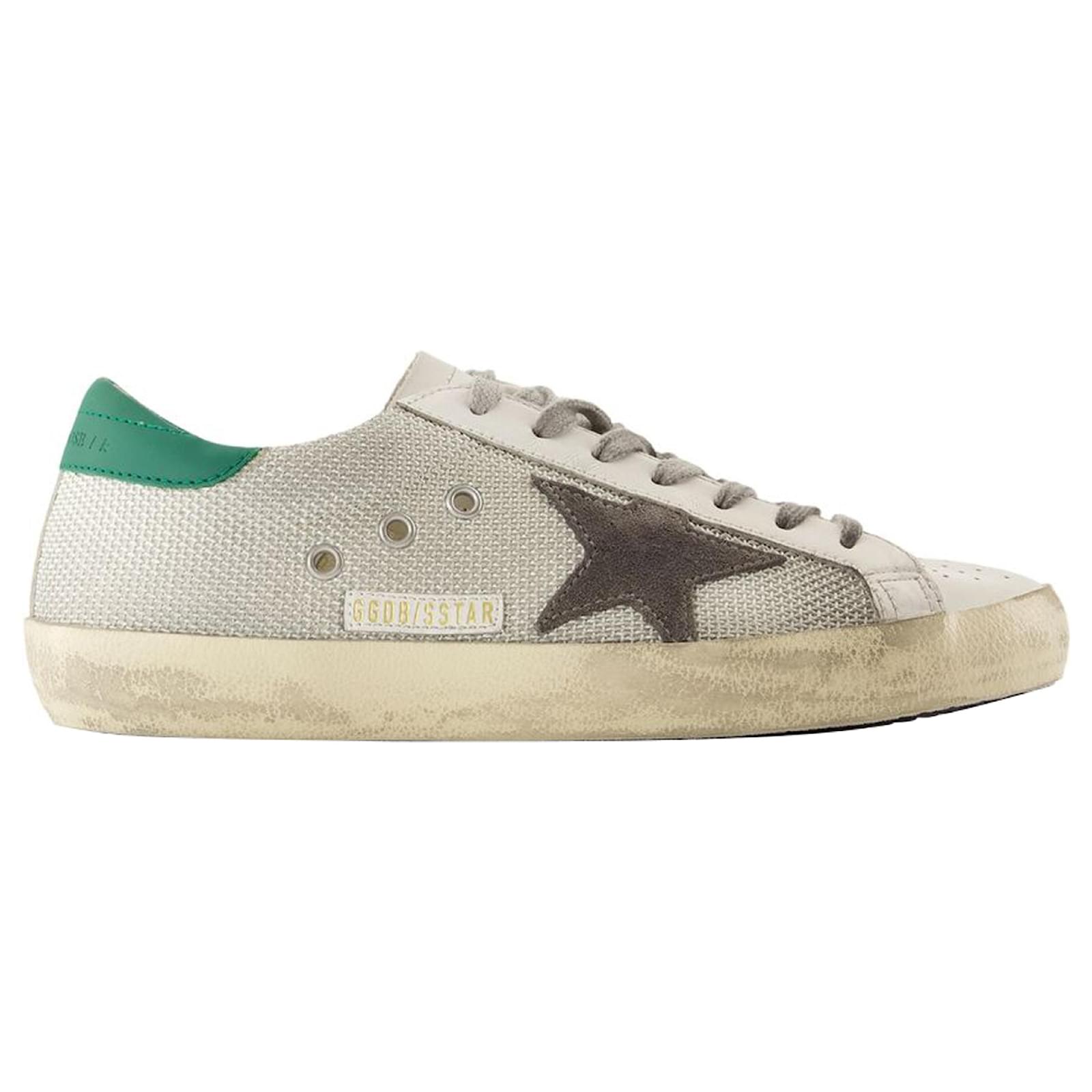 Super Star Sneakers - Golden Goose Deluxe Brand - Leather - Silver Silvery Metallic Pony-style calfskin  ref.2174771