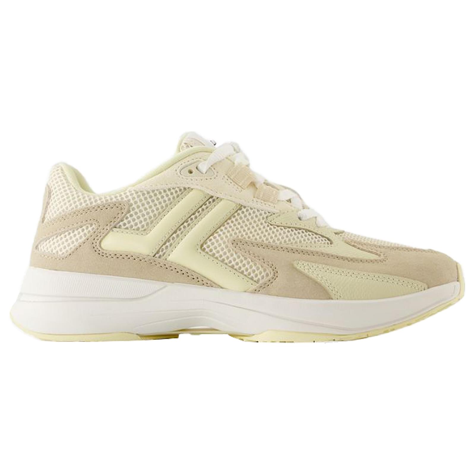 Jla Sneakers - Lanvin - Leather - Beige Brown Pony-style calfskin  ref.2161338