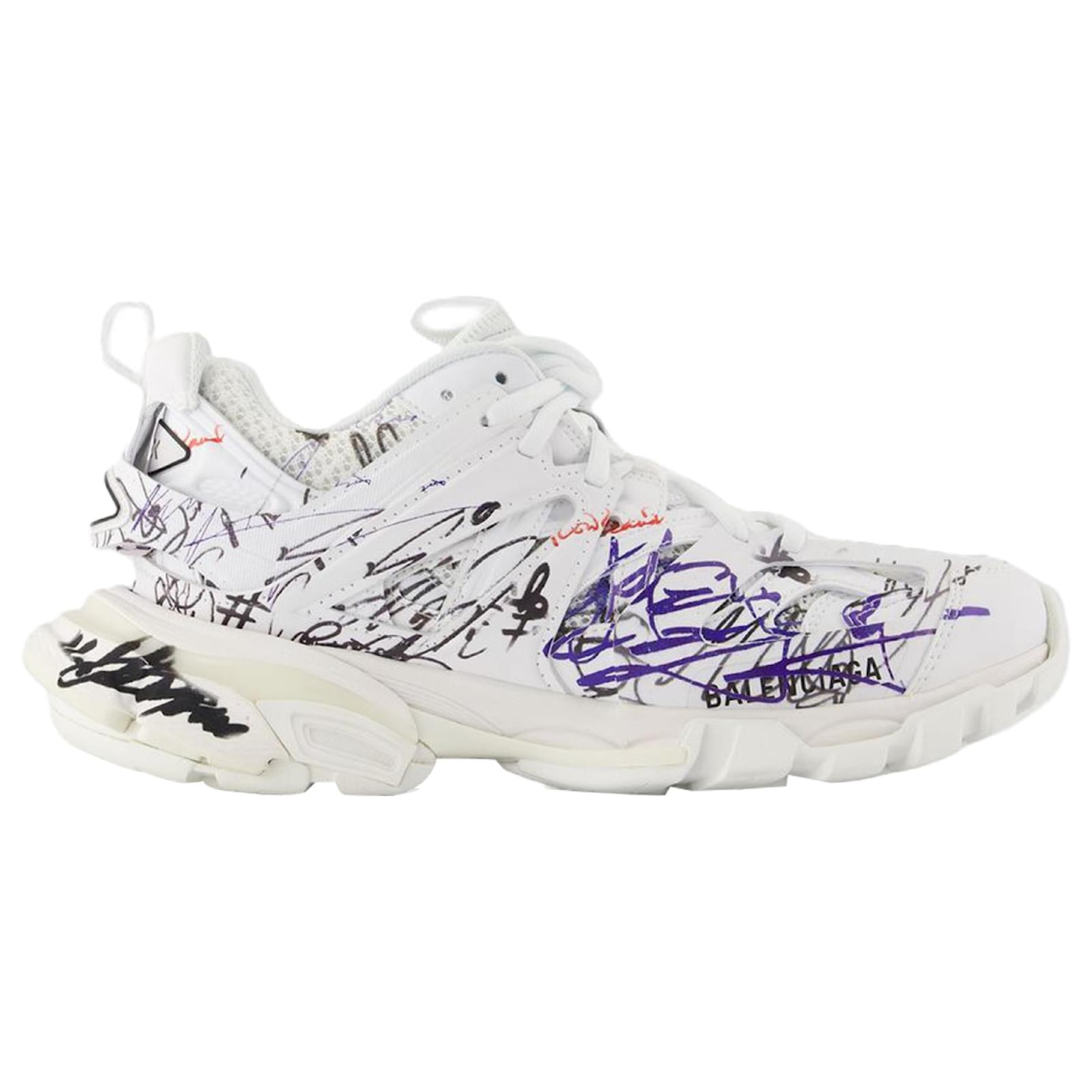 Track Sneakers - Balenciaga - Nylon - White  ref.2155091