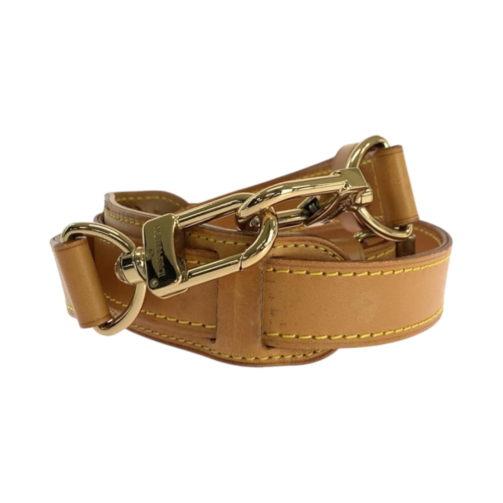 Louis Vuitton Light Brown Leather Shoulder Strap  ref.2154601
