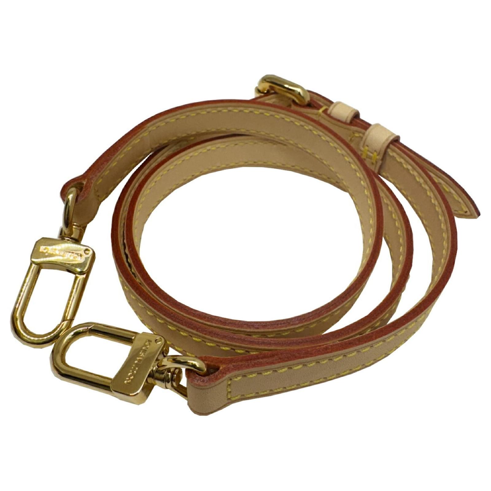 Louis Vuitton Shoulder Strap in Tanned Leather Beige  ref.2151632