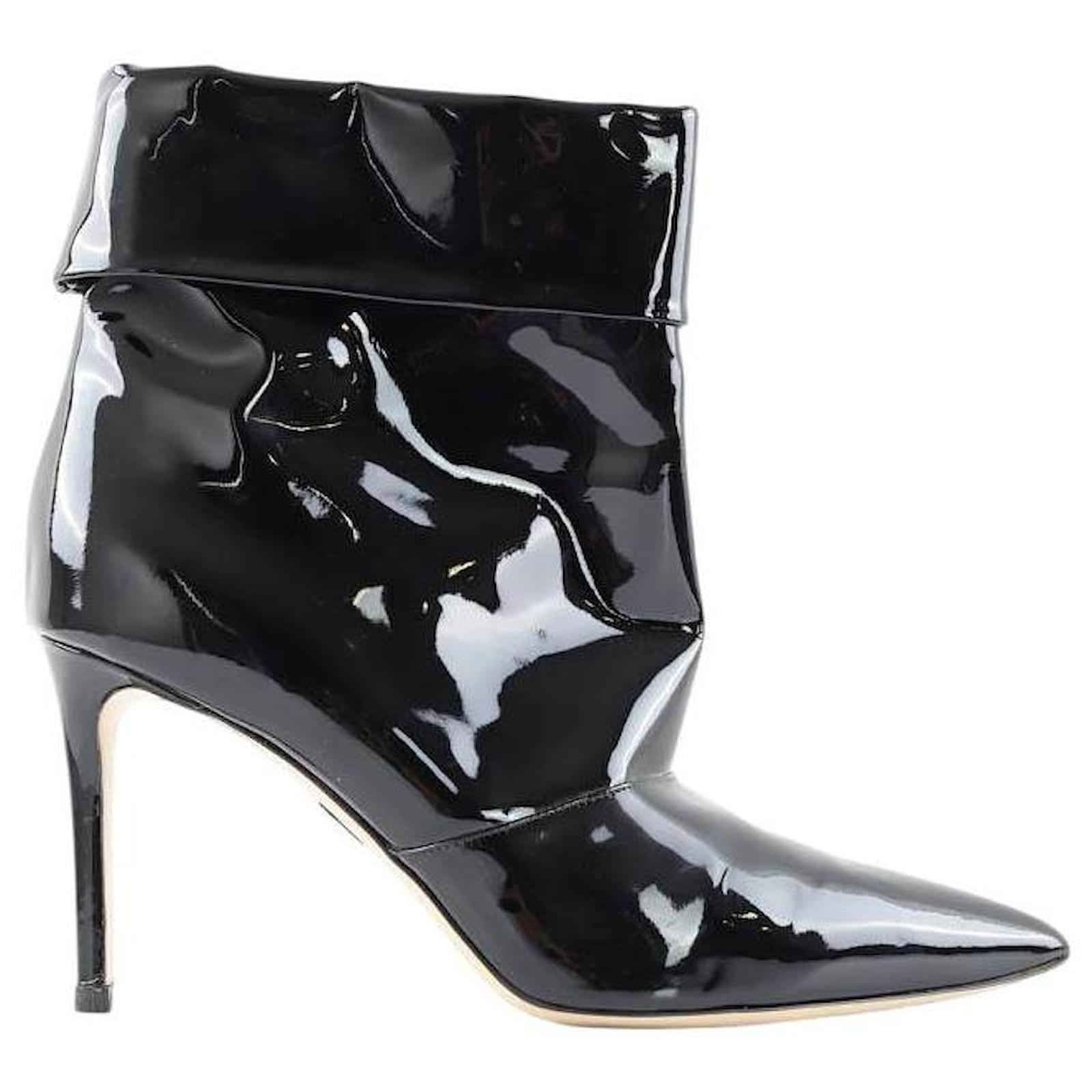 Paul Andrew Patent leather boots Black  ref.2143568