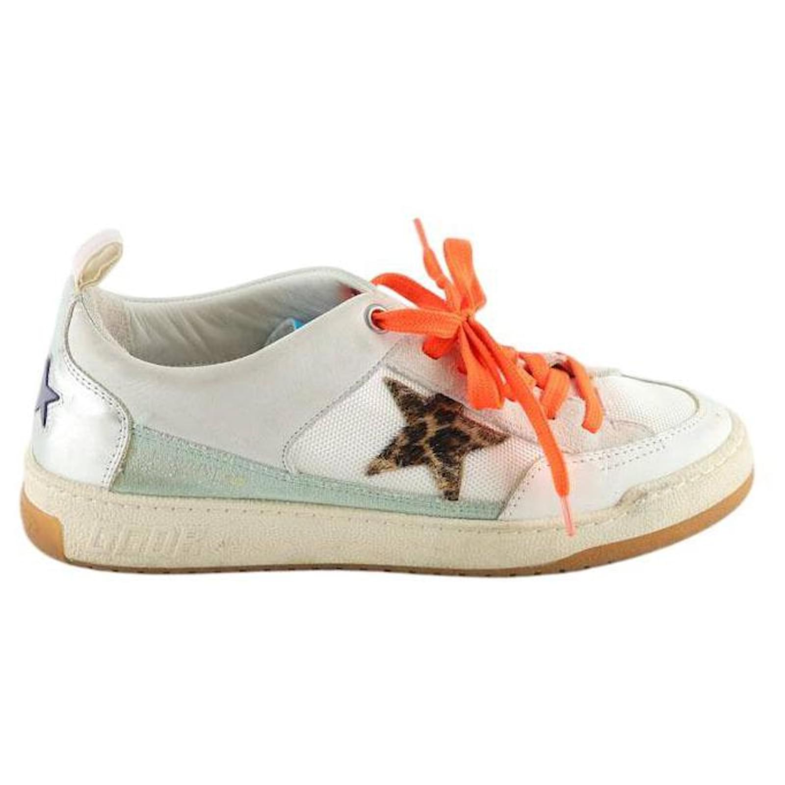 Golden Goose Leather sneakers White  ref.2140219