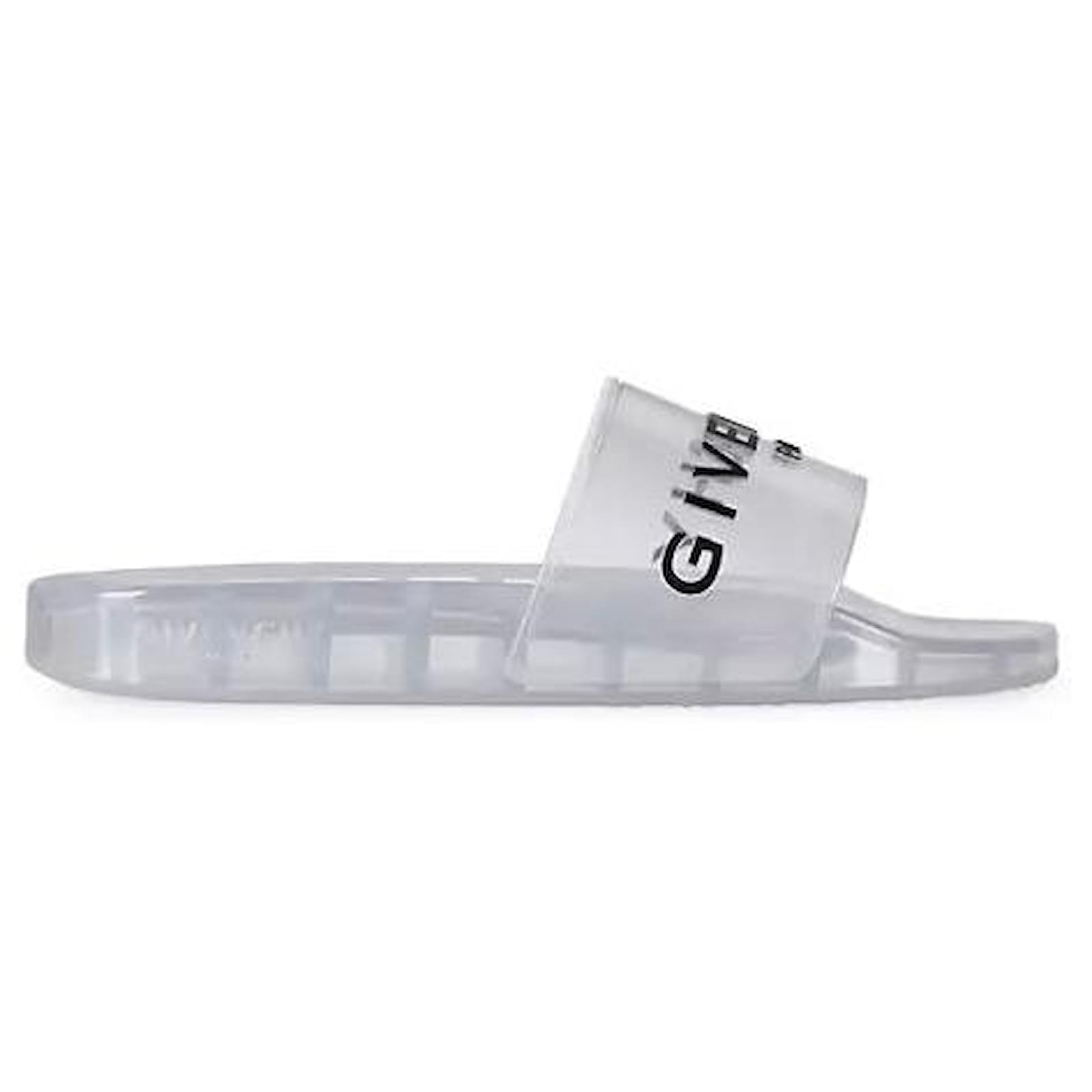 Givenchy Mules 37 Grey Plastic  ref.2139698