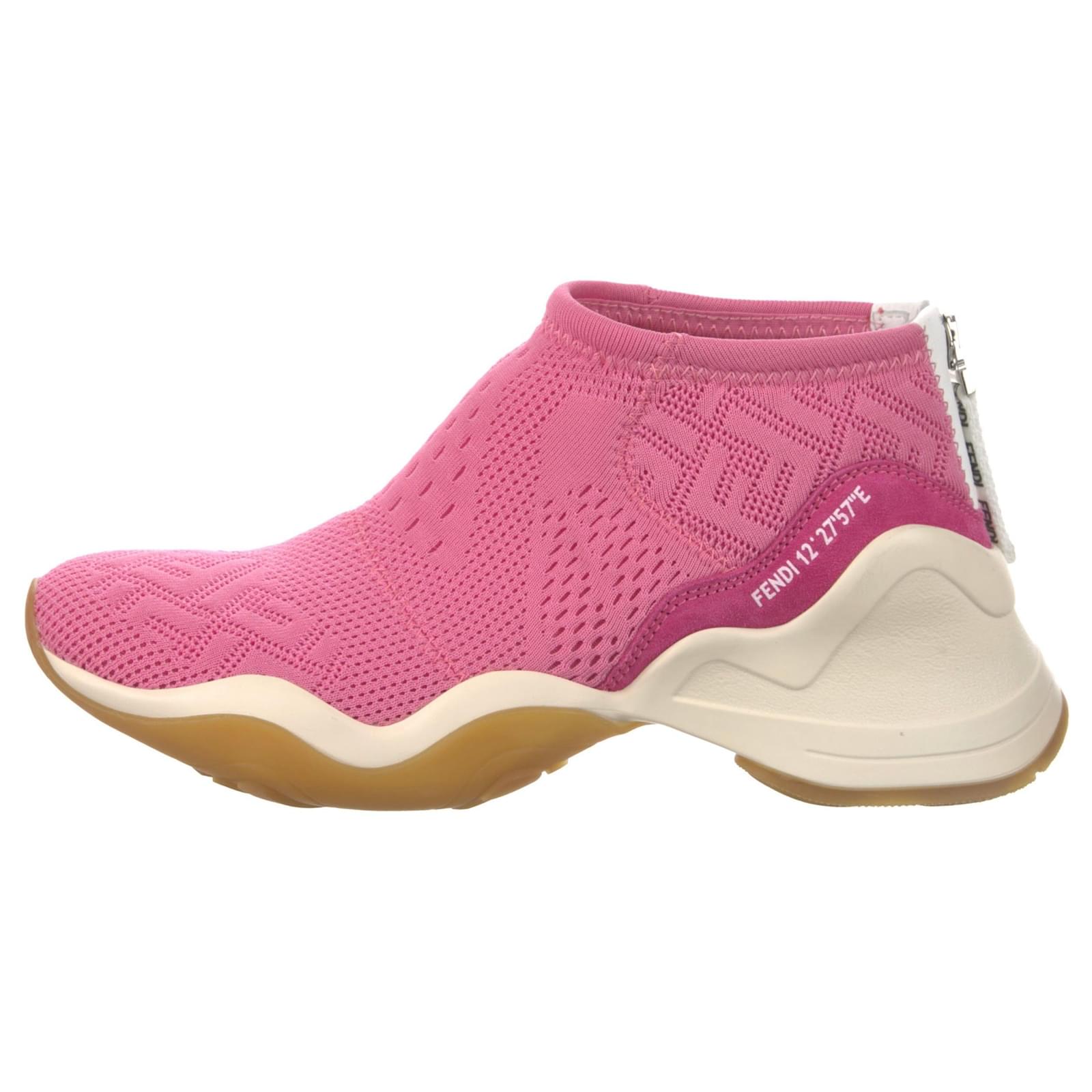 Fendi 37 Sneakers Pink Cloth  ref.2139686