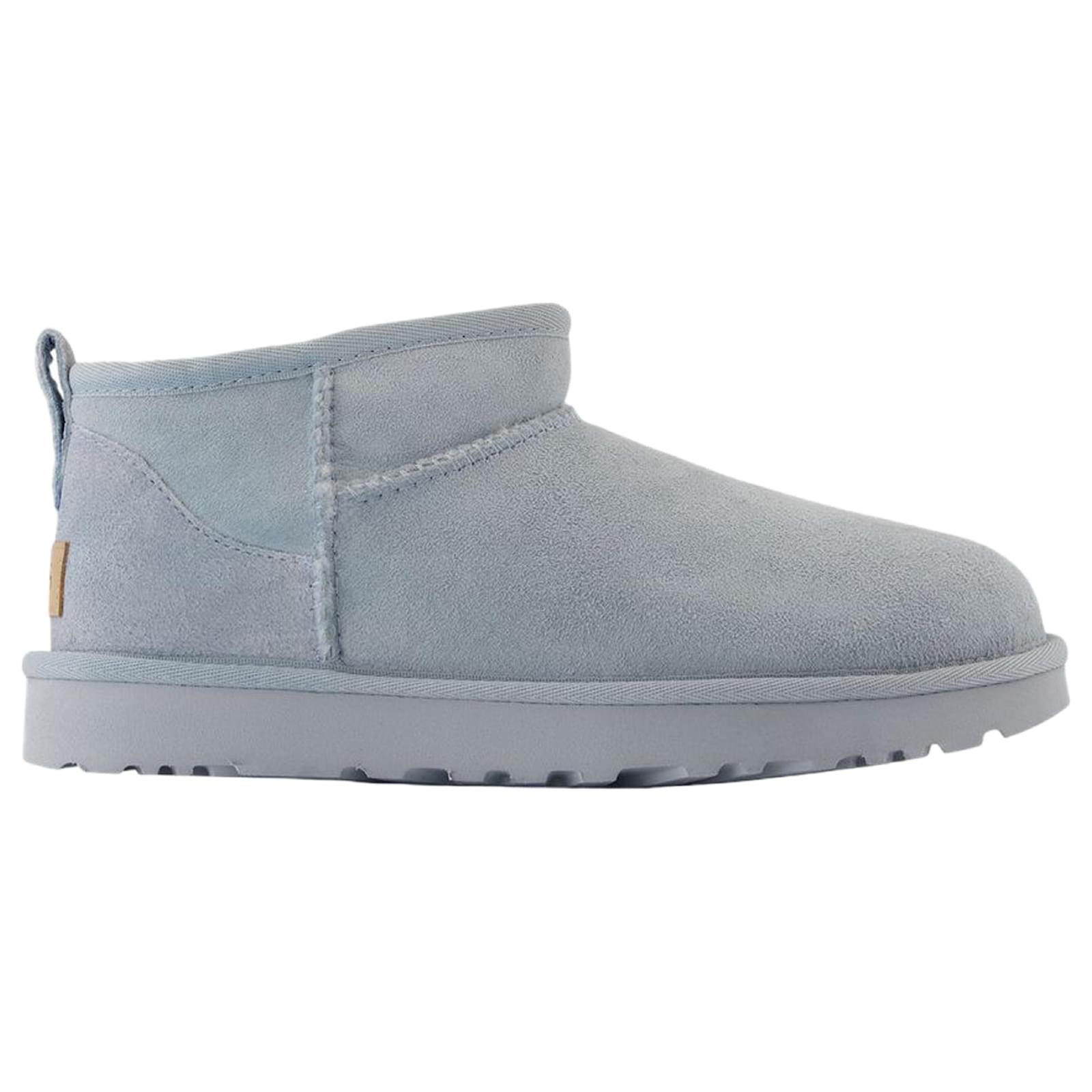 W Classic Ultra Mini Boots - UGG - Leather - Blue  ref.2134301