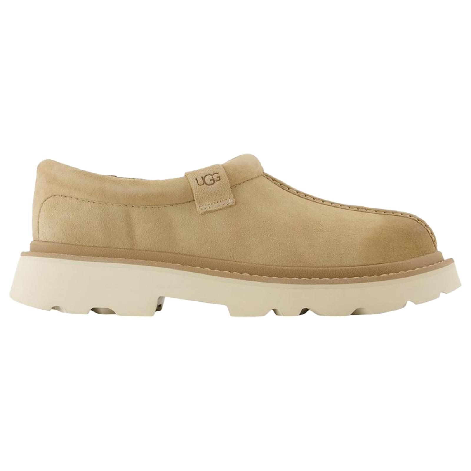 M Tasman Lug Mules - UGG - Leather - Beige Brown  ref.2134295