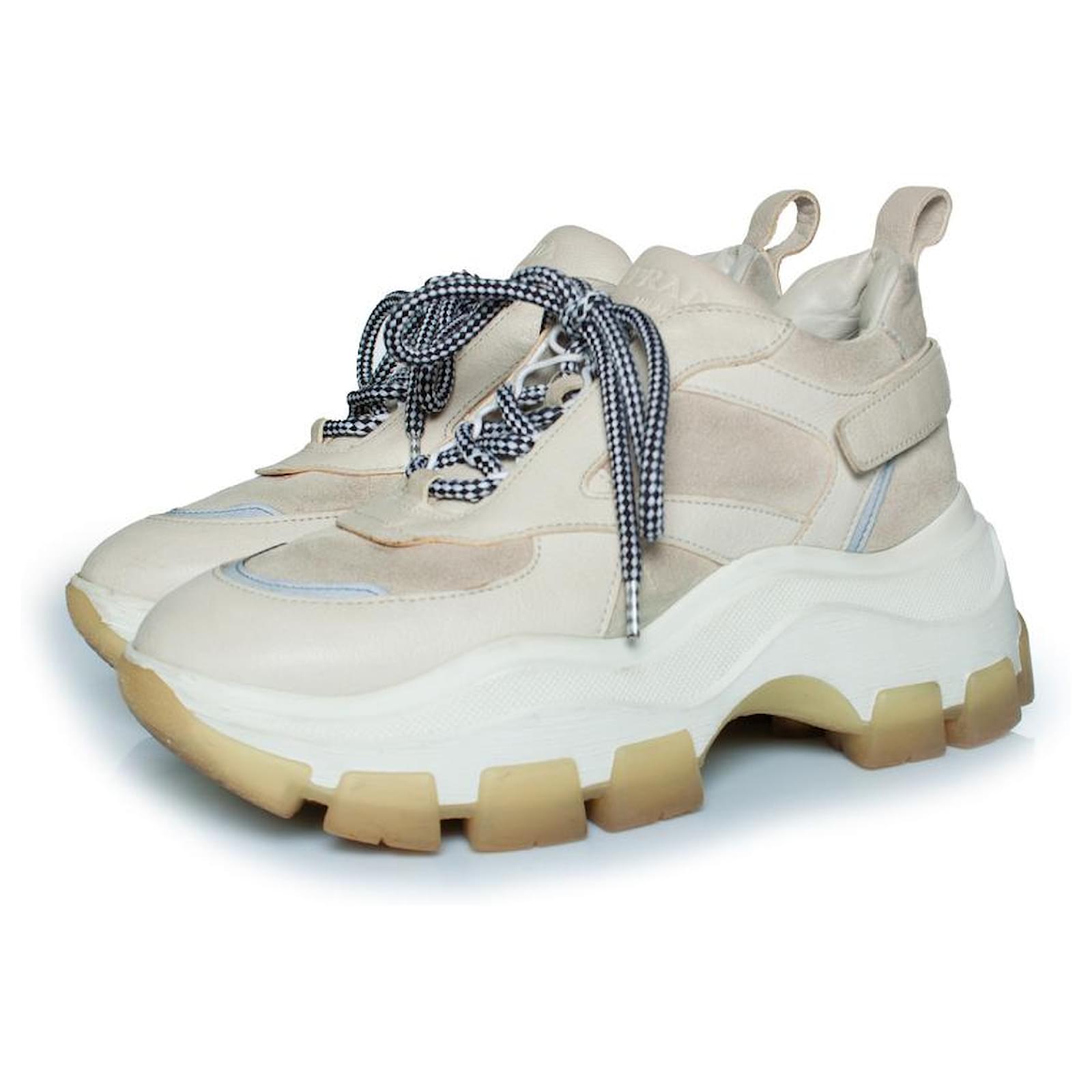 Prada, suede chunky sneakers  ref.2134203