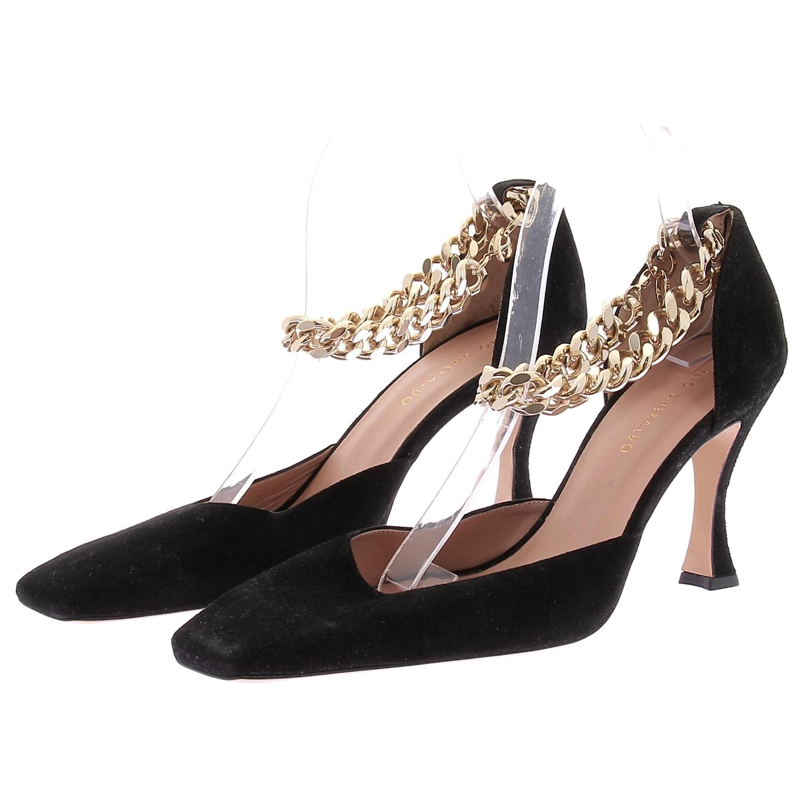 Autre Marque ILIO SMERALDO Heels T.EU 40 Suede Black  ref.2140673