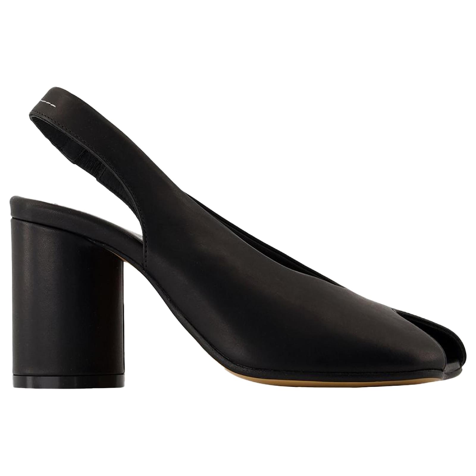 Maison Martin Margiela Court shoes - MM6 Maison Margiela - Leather - Black  ref.2133303