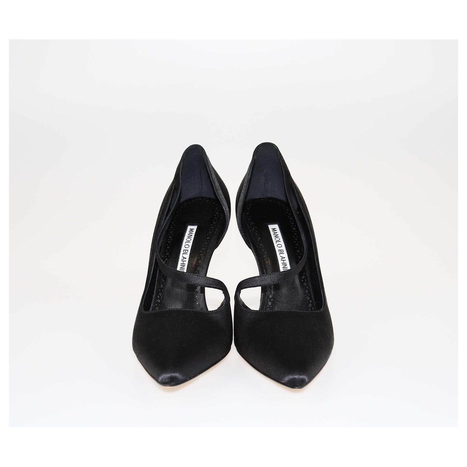 MANOLO BLAHNIK Heels T.EU  Cloth Black  ref.2089125