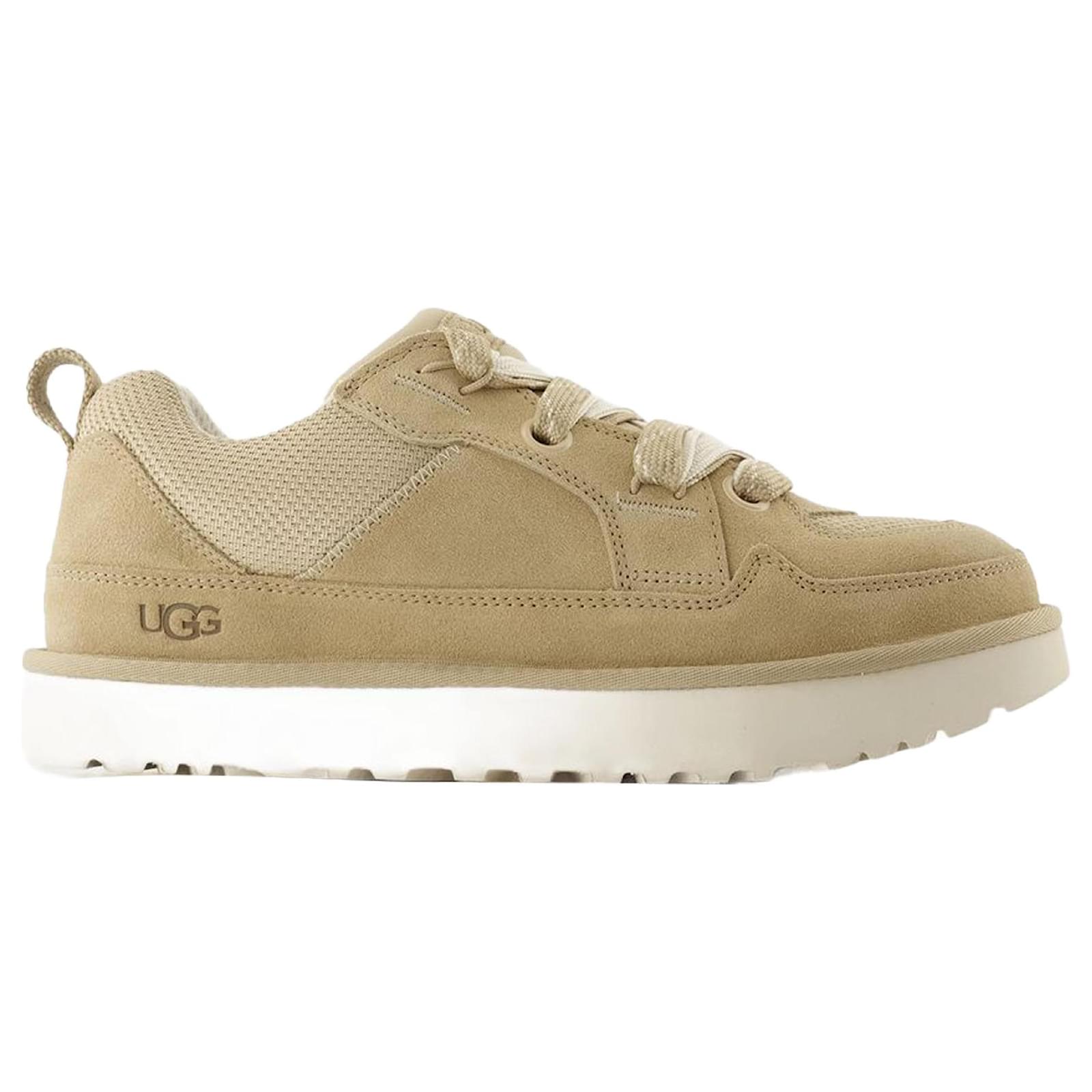 M Lo Lowmel Sneakers - UGG - Leather - Beige Brown  ref.2123529