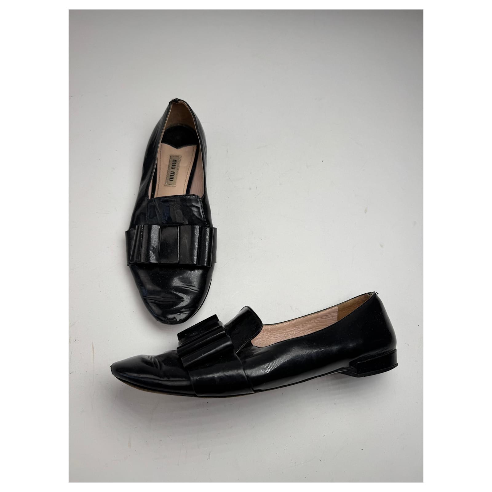 Miu Miu Patent Leather Ballerinas black 38  ref.2123511
