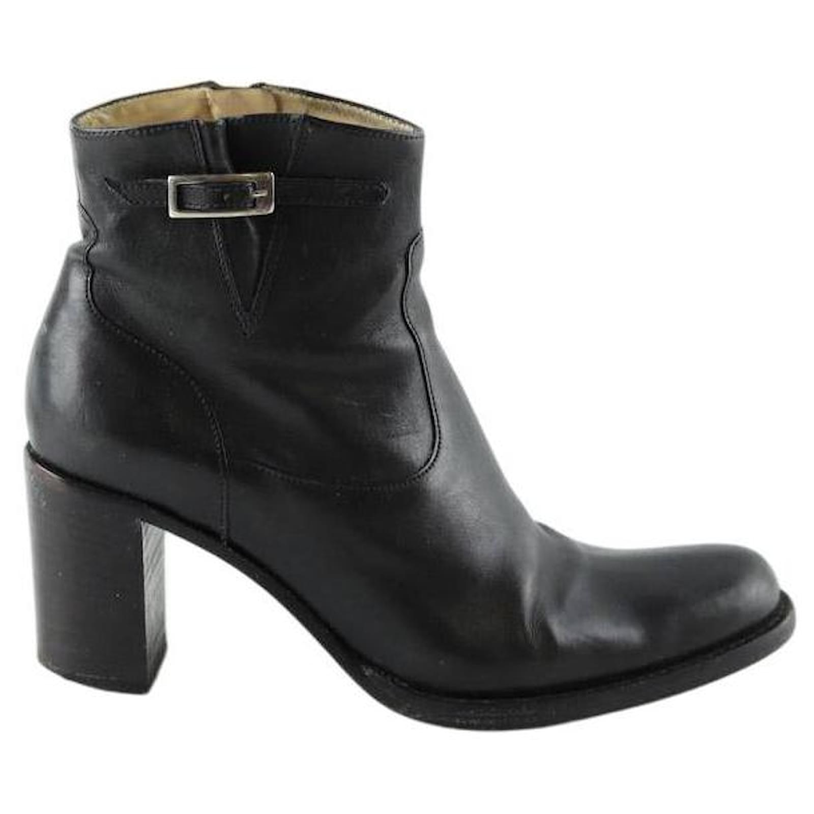 Free Lance Leather boots Black  ref.2121940