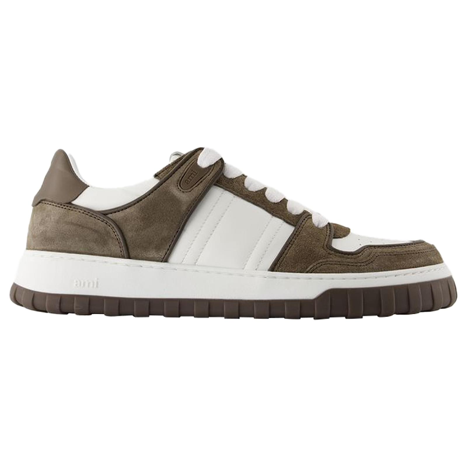 Sneakers Mid - AMI Paris - Leather - White Pony-style calfskin  ref.2119451