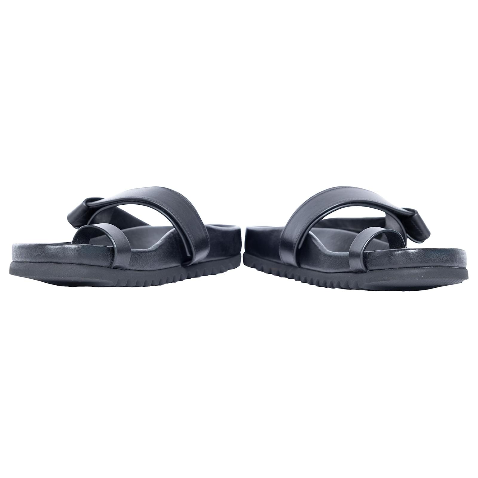 Rick Owens Granola Slides Black Leather  ref.2114357