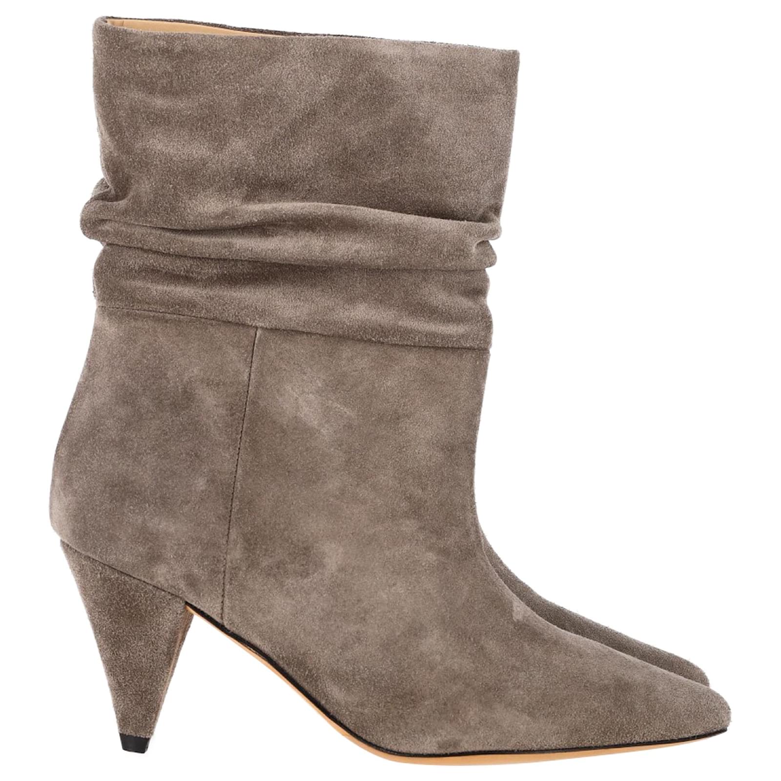  Iro Theke Ankle Boots in Grey Suede  ref.2113785