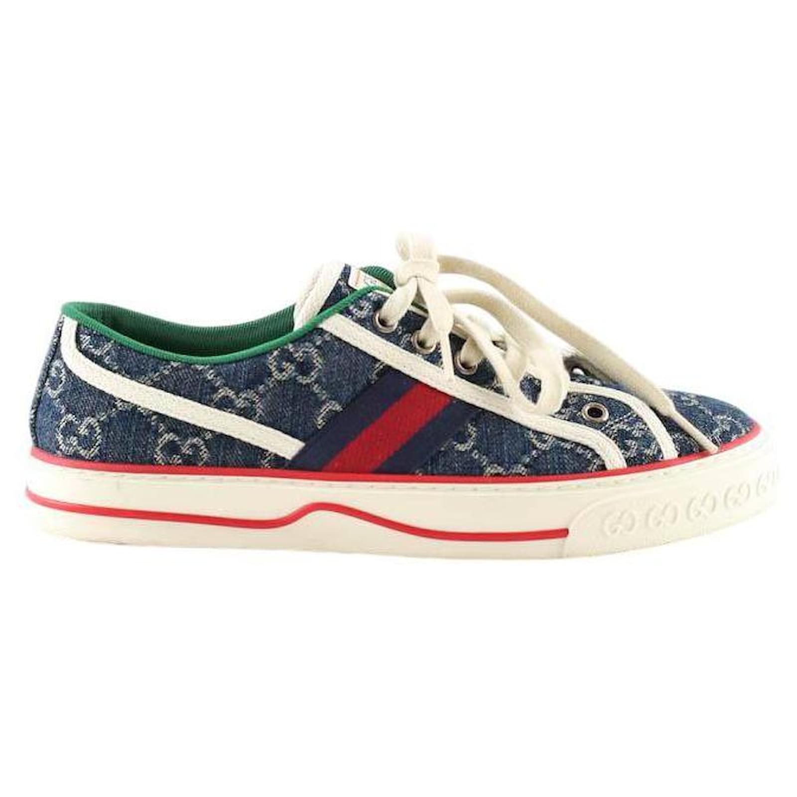 Gucci Blue sneakers Cloth  ref.2113631