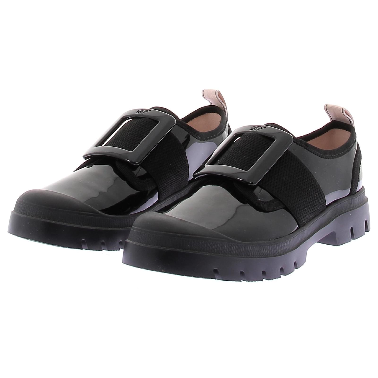 ROGER VIVIER Trainers T.EU 36.5 Patent leather Black  ref.2109622