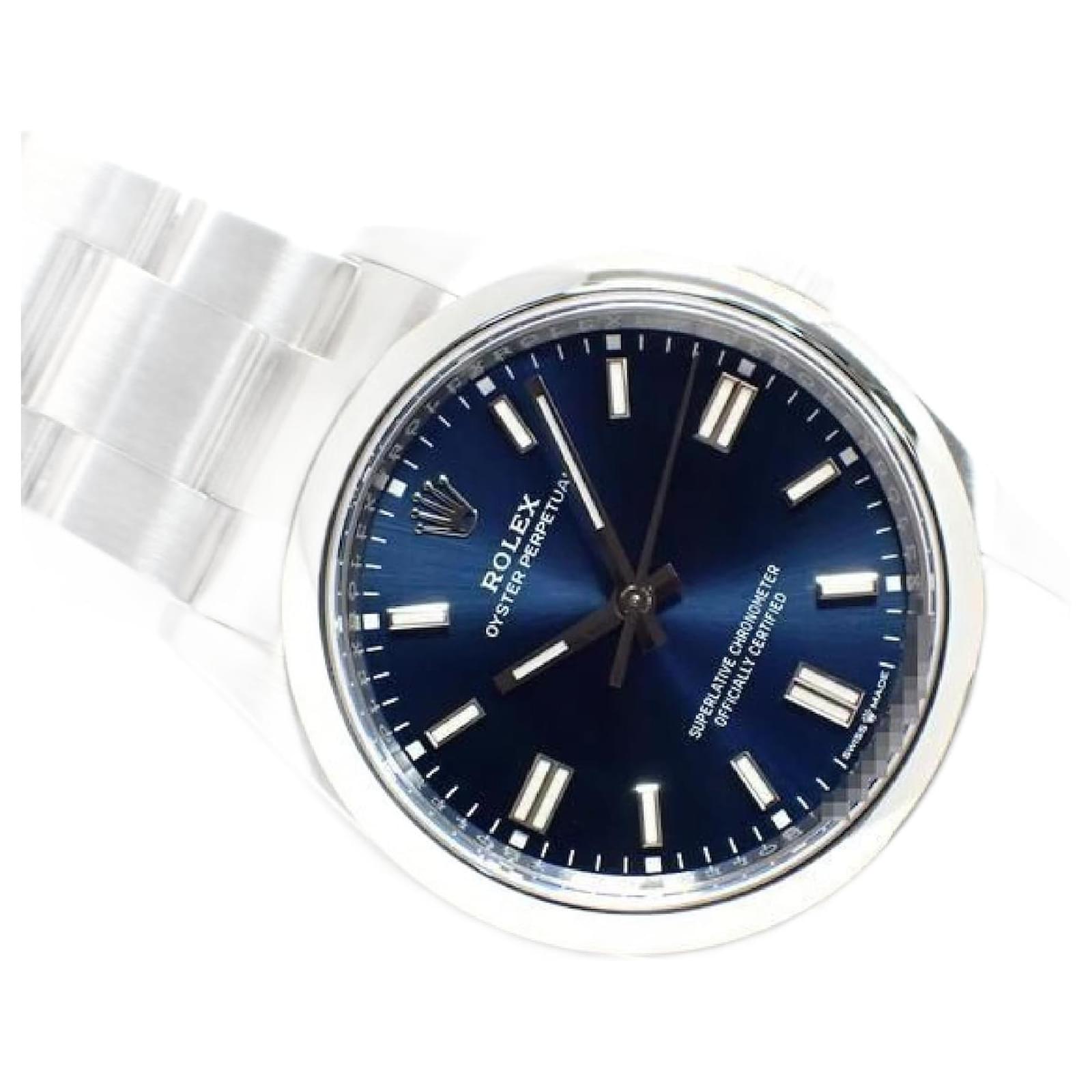 ROLEX Oyster PERPETUAL 36 blue Dial 126000 '22 Mens Silvery Steel  ref.2243058