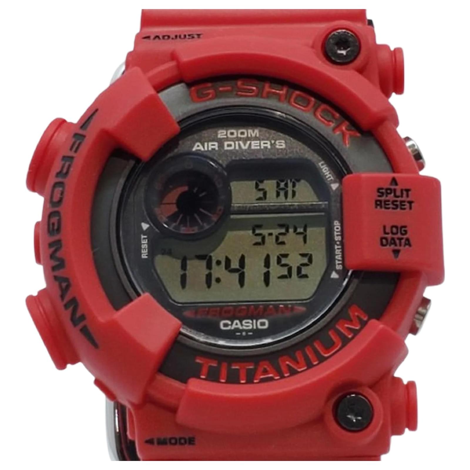 Autre Marque Casio G-Shock DW-8200F-4 Frogman Watch Red  ref.2230775