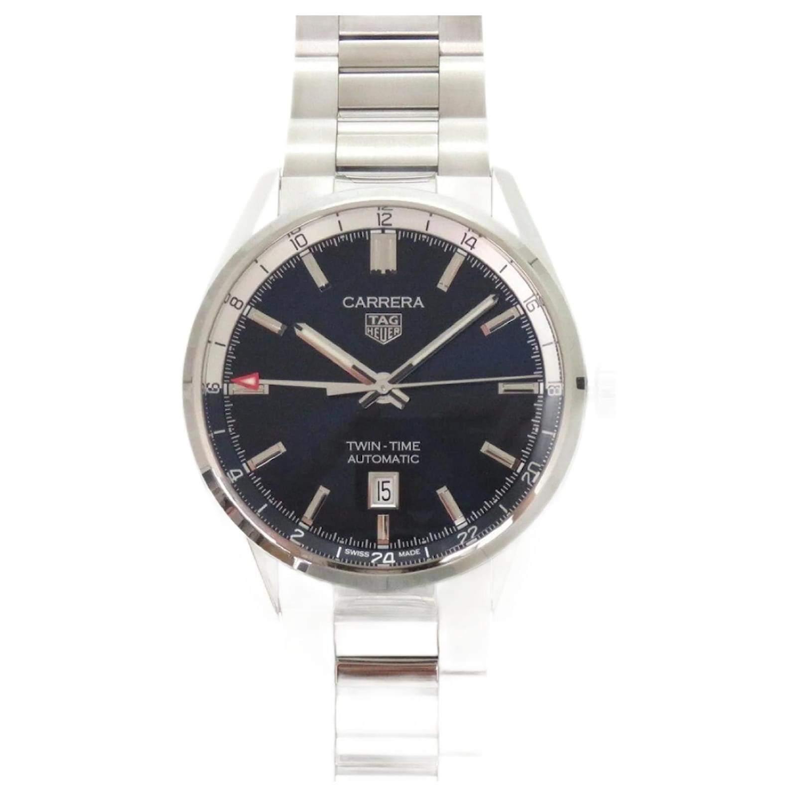 TAG Heuer Carrera Calibre 7 Twin Time Date Watch  ref.2210723