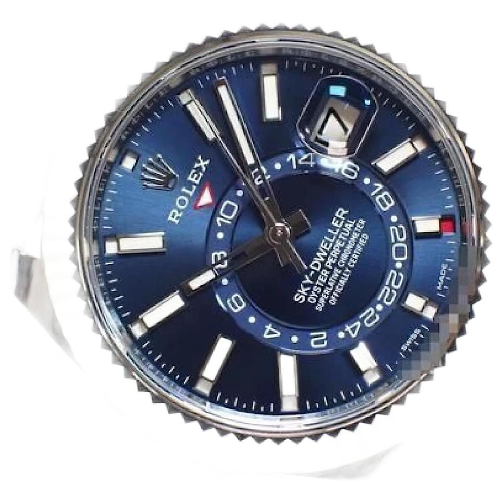 ROLEX Sky-Dweller blue Dial 326934 Jubilee '22 Mens Silvery Steel  ref.2205208