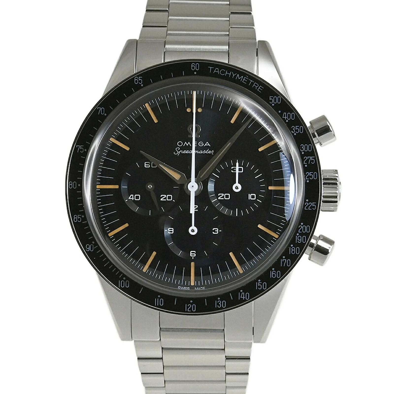 OMEGA Speedmaster First in Space Wristwatch Brown Blue  ref.2190612