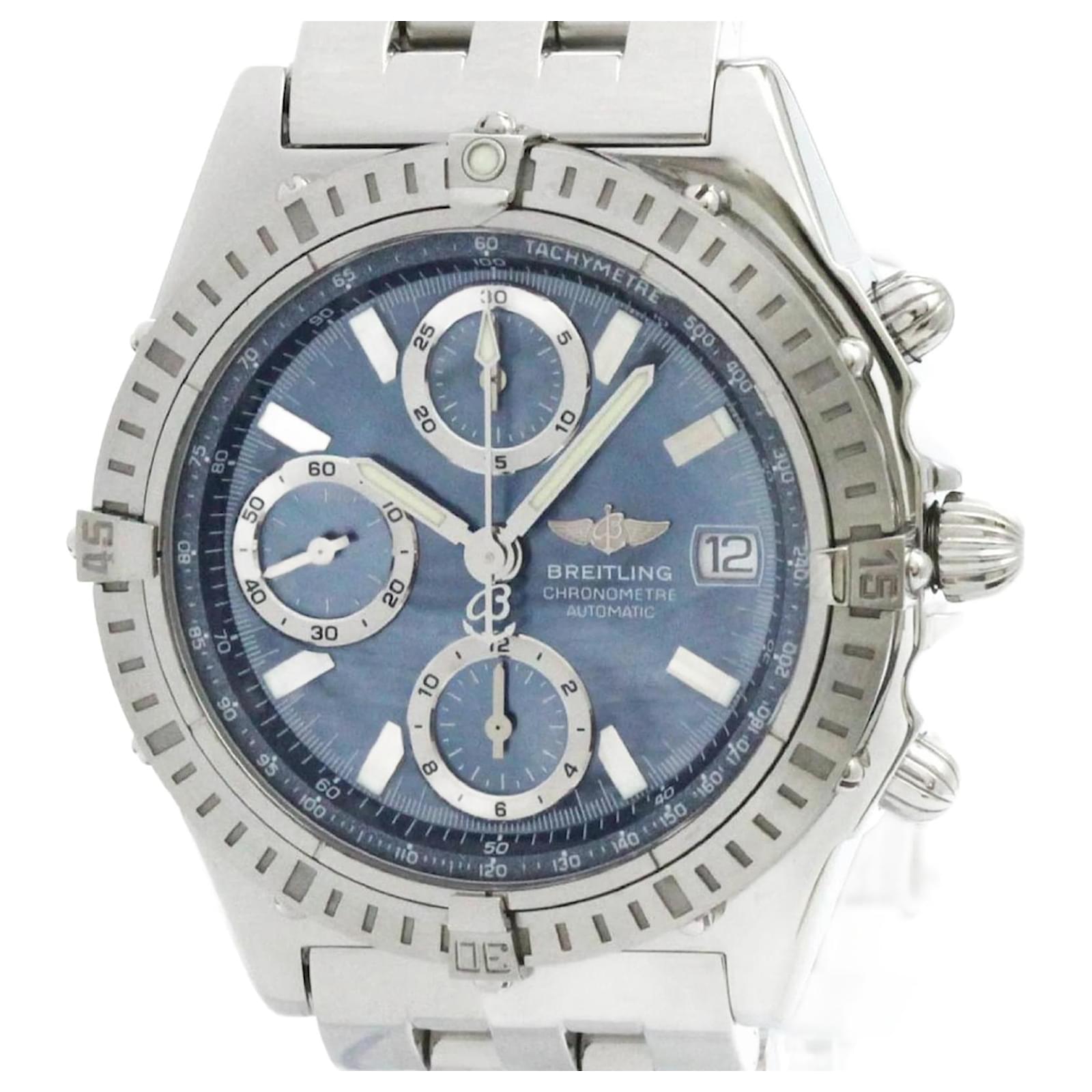Breitling Chronomat Blue MOP Dial Steel Automatic Watch A13352  ref.2145849