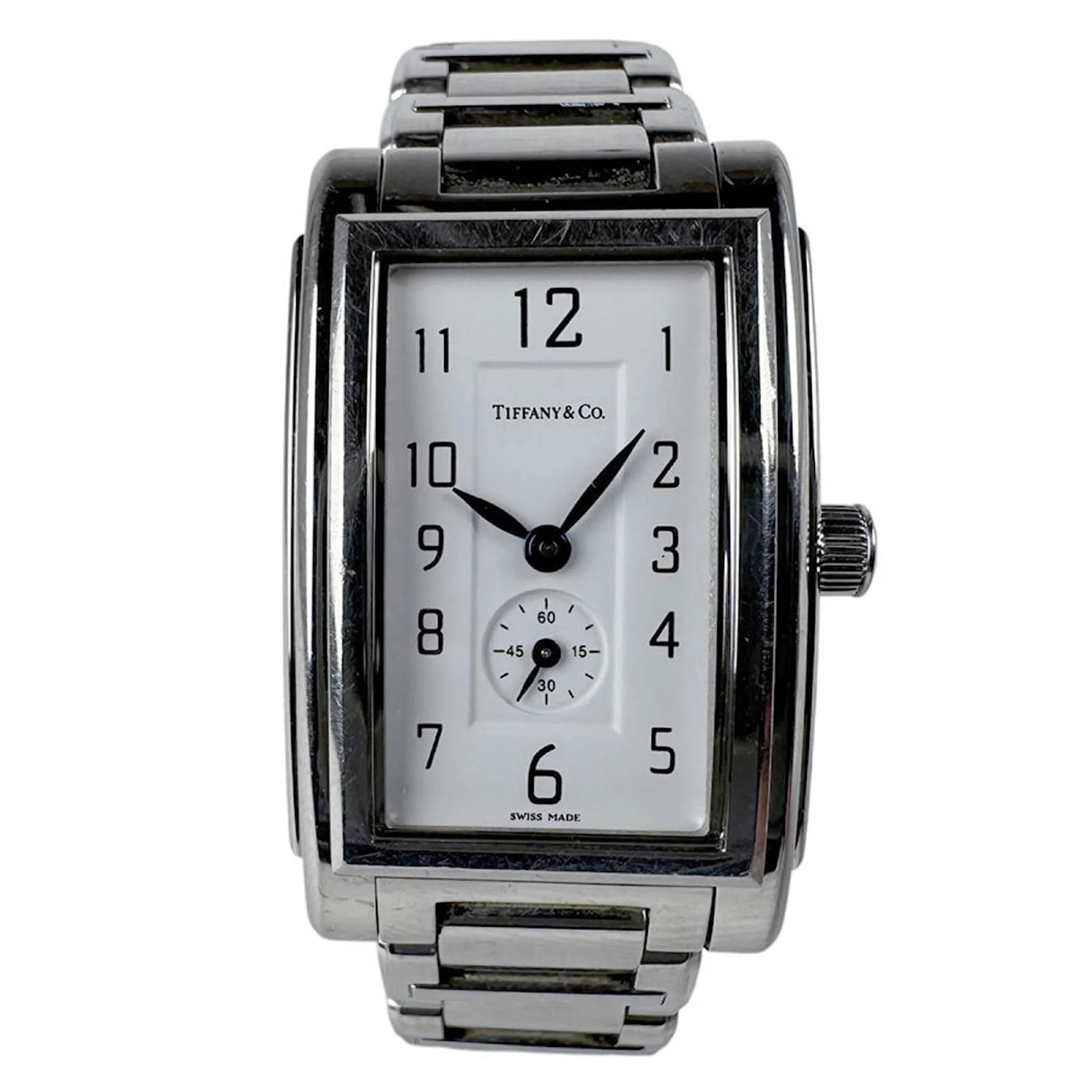 Tiffany & Co. Grand Rectangular Stainless Steel Watch  ref.2131936