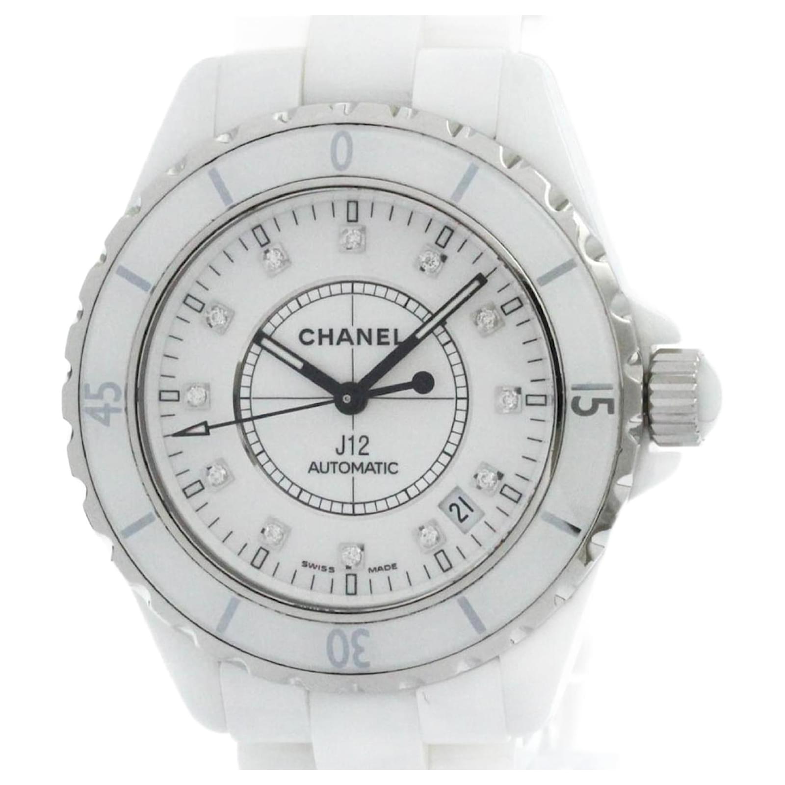 Chanel J12 Diamond Ceramic Automatic Men's Watch H1629  ref.2111762