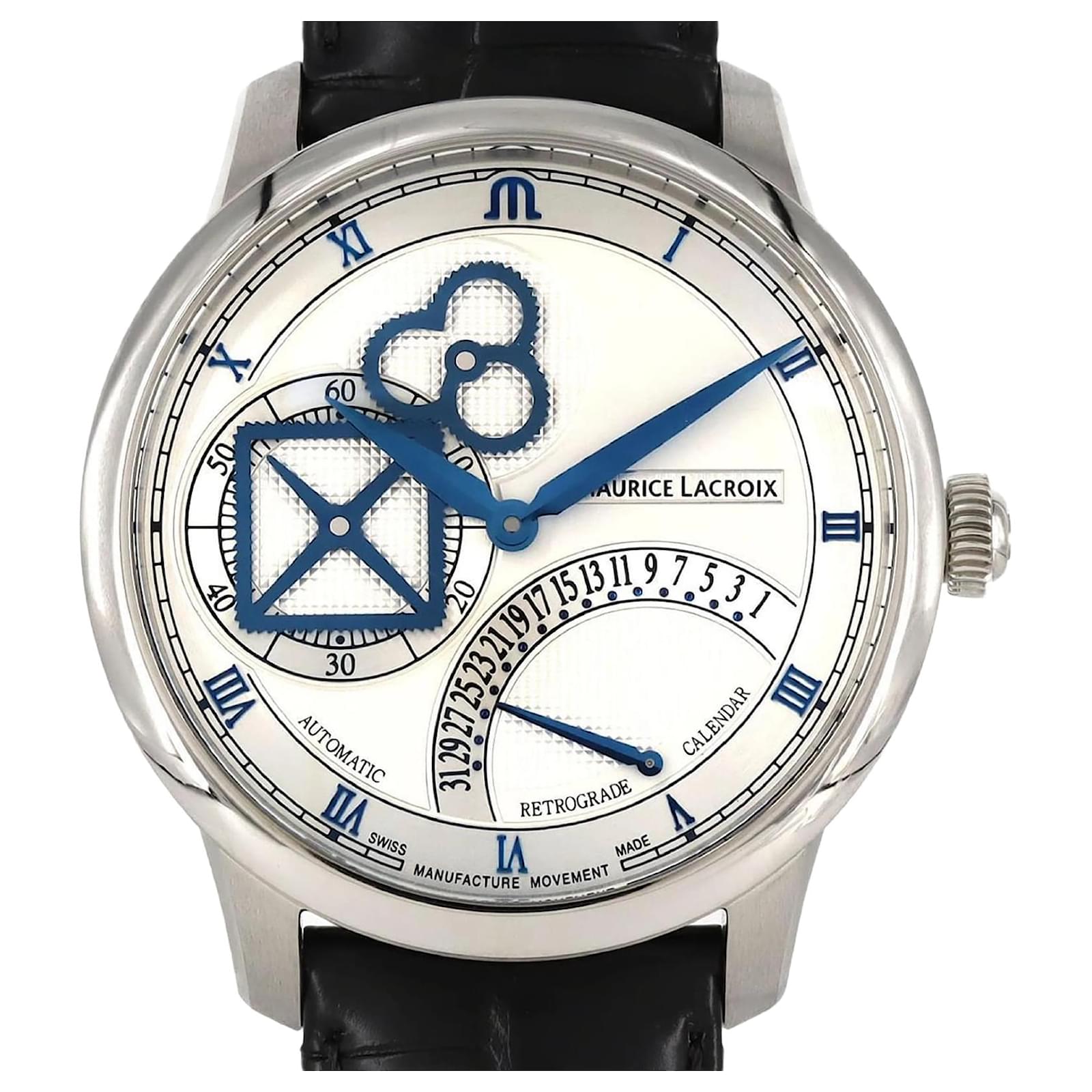 Autre Marque Maurice Lacroix Masterpiece Square Wheel Retrograde Wristwatch  ref.2087826
