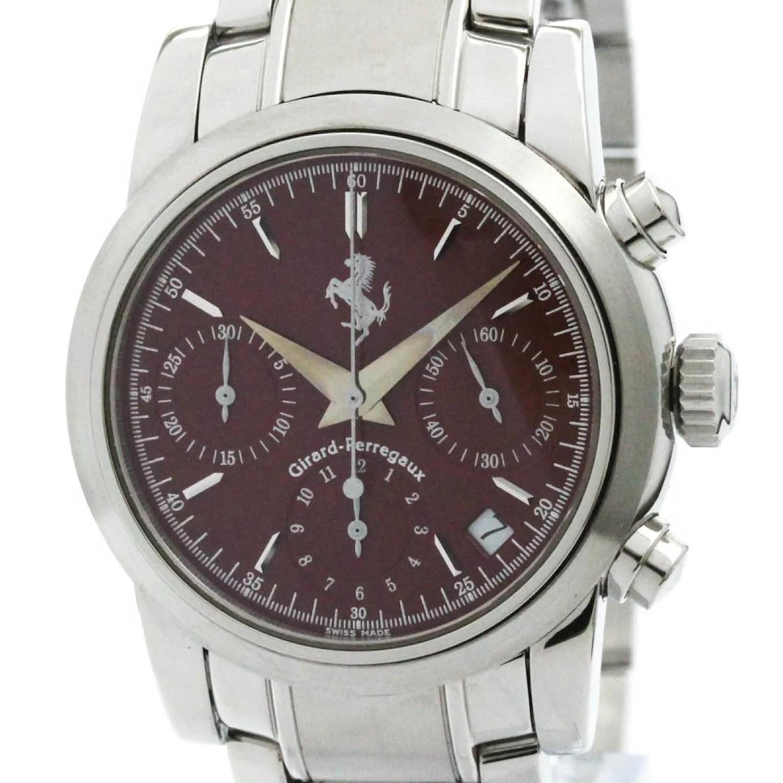 Autre Marque Girard-Perregaux Ferrari Chronograph Steel Automatic Men's Watch 8020  ref.2082829