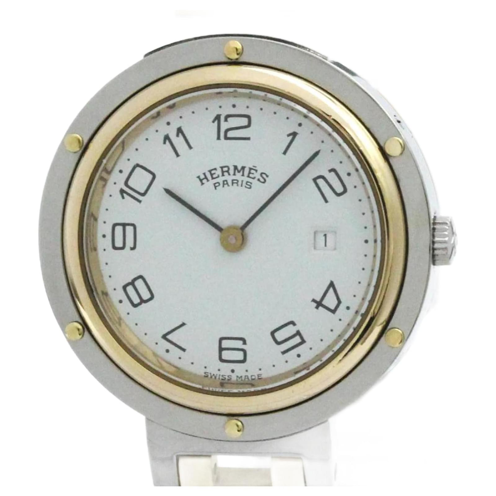 Hermès Hermes Clipper Gold Plated Steel Quartz Men's Watch  ref.2309420