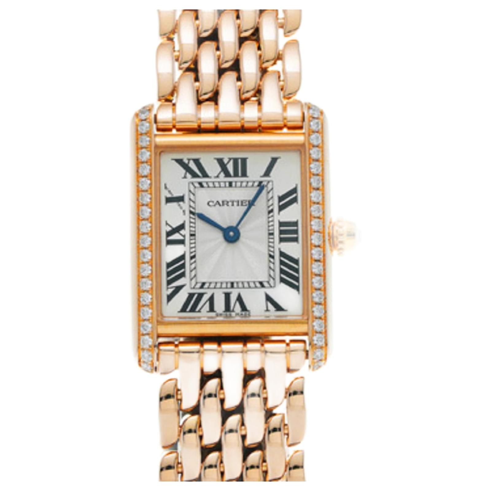 Cartier Tank Louis SM WJTA0020 Silver Men's Watch Red  ref.2308860